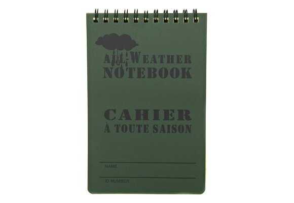 Waterproof Notebook (Large) (Olive)