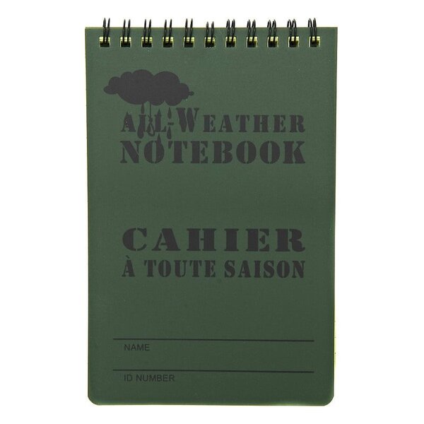 Waterproof Notebook (Large) (Olive)