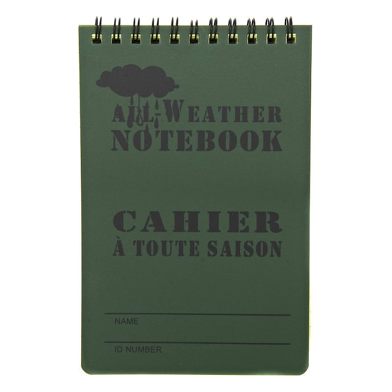 Waterproof Notebook (Large) (Olive)