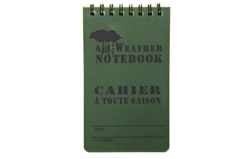 Waterproof Notebook (Small) (Olive)
