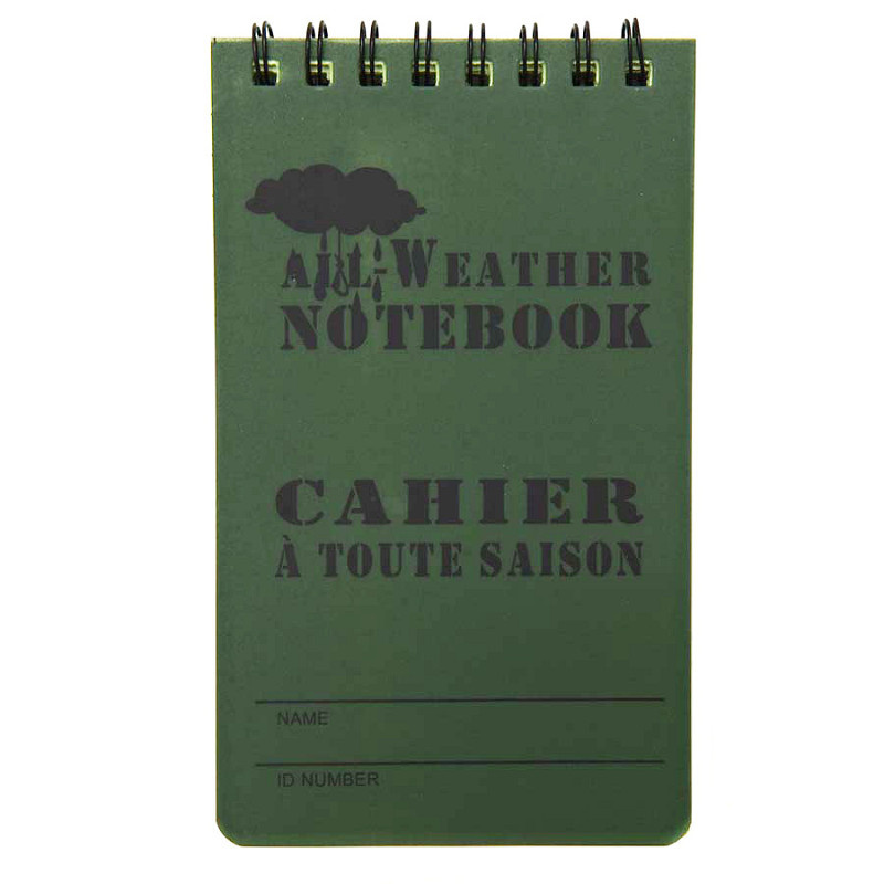 Waterproof Notebook (Small) (Olive)
