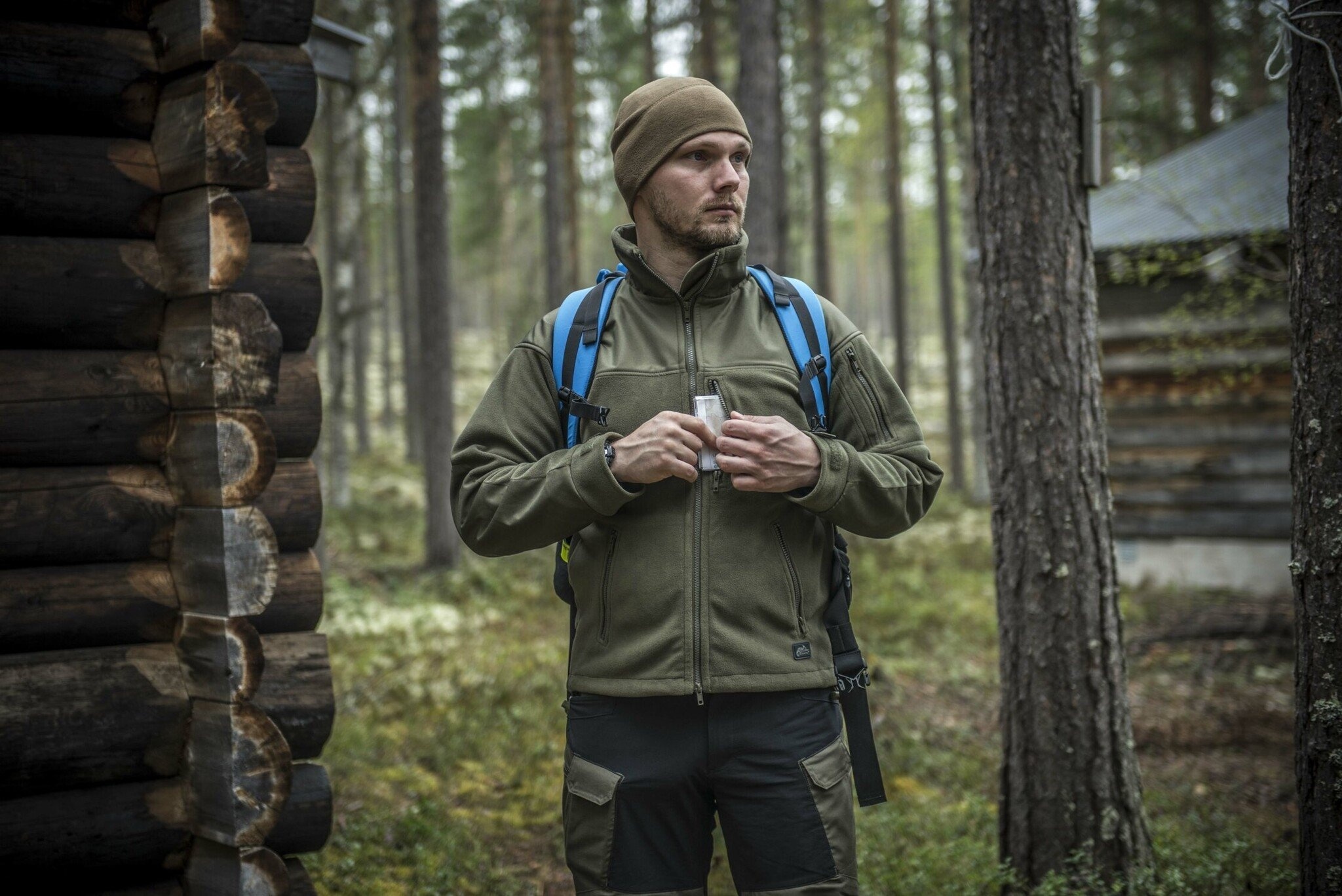 Classic Army Fleece Jacket (Black)