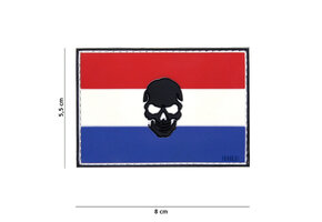 Skull Flag NL PVC Patch