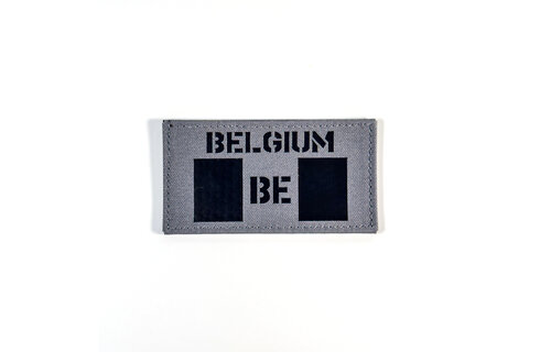 Belgium Flag Patch (Wolf Grey / IR)