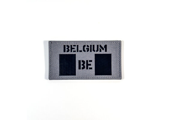 Belgium Flag Patch (Wolf Grey / IR)