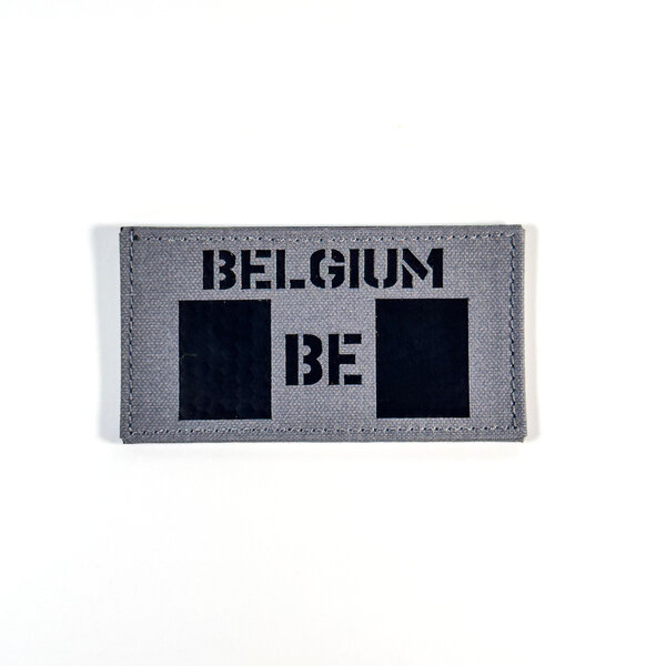 Belgium Flag Patch (Wolf Grey / IR)