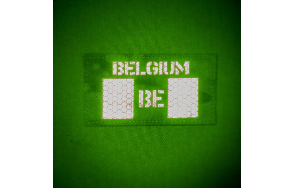 Belgium Flag Patch (Wolf Grey / IR)
