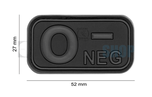 Bloodtype Rubber Patch O NEG (Desert)