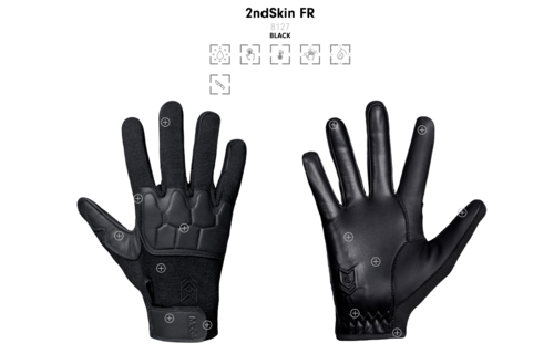8127 2nd Skin FR Gloves (Black) (Flame Resistant)