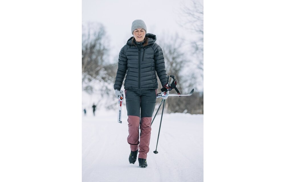Dames Finnveden Hybrid Broek (Roze Bruin/Antraciet)