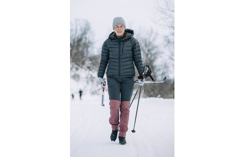 Dames Finnveden Hybrid Broek (Roze Bruin/Antraciet)