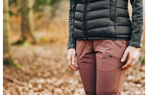 Dames Finnveden Hybrid Broek (Roze Bruin/Antraciet)