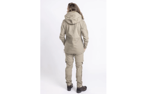 Dames Finnveden Hybrid Jas (Licht Khaki)