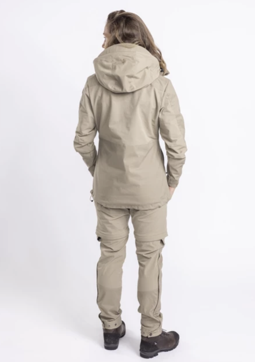 Dames Finnveden Hybrid Jas (Licht Khaki)