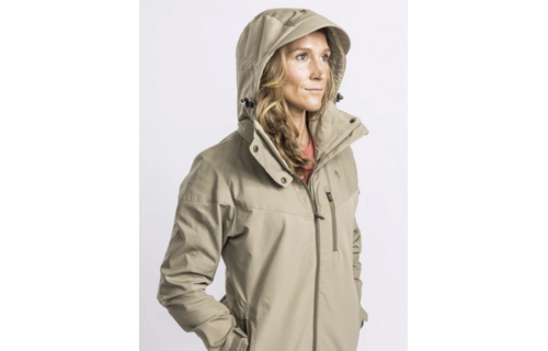 Dames Finnveden Hybrid Jas (Licht Khaki)