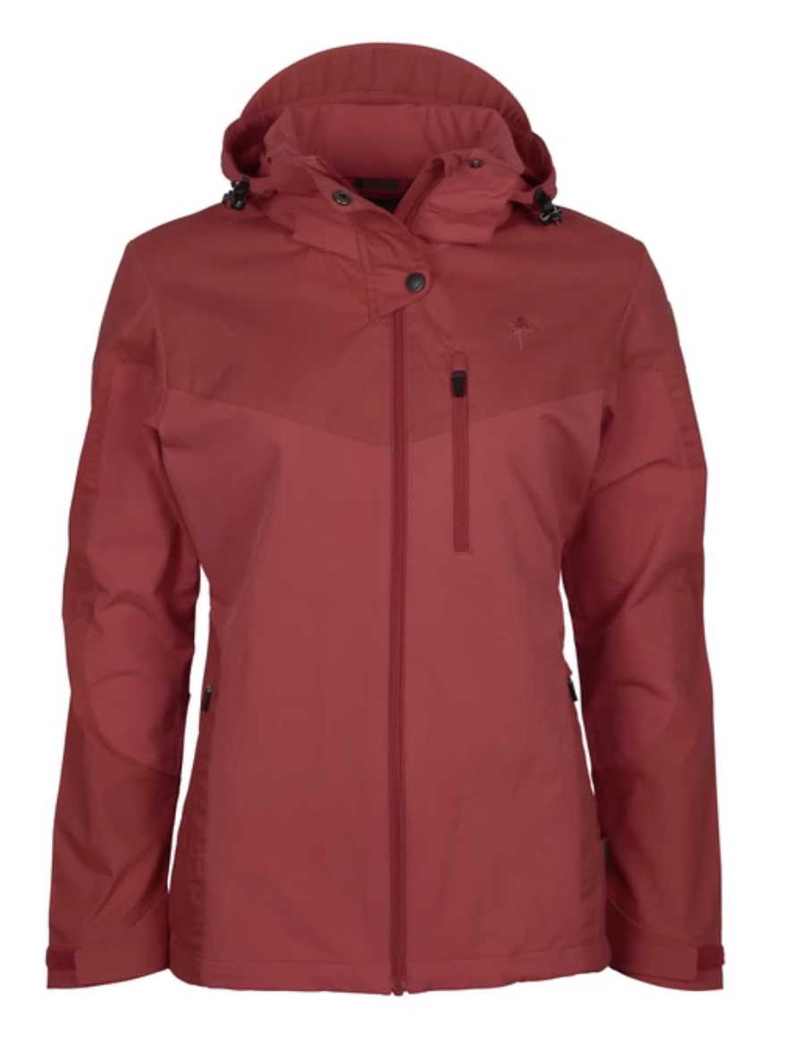 Dames Finnveden Hybrid Jas (Rood)
