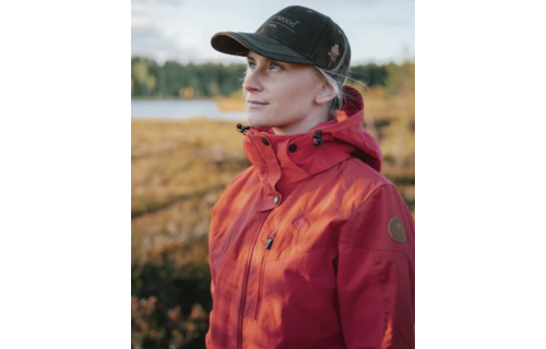 Dames Finnveden Hybrid Jas (Rood)