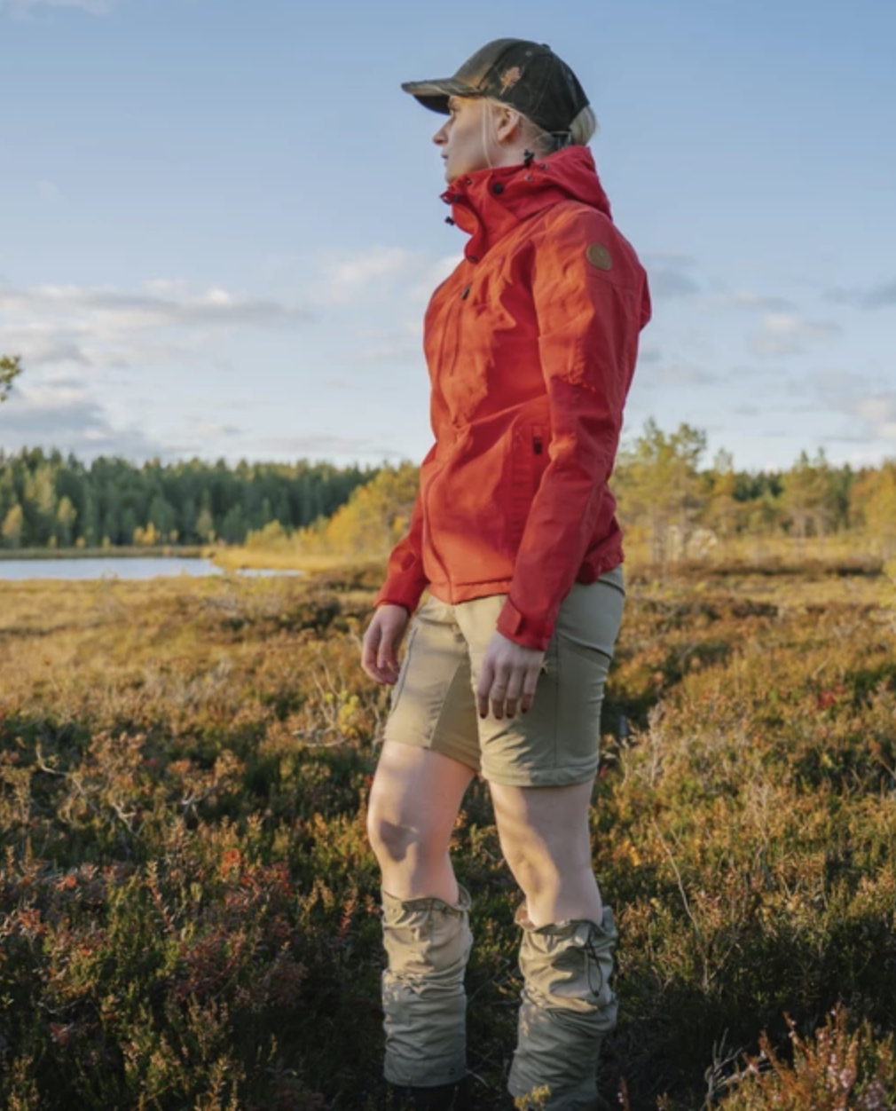 Dames Finnveden Hybrid Jas (Rood)