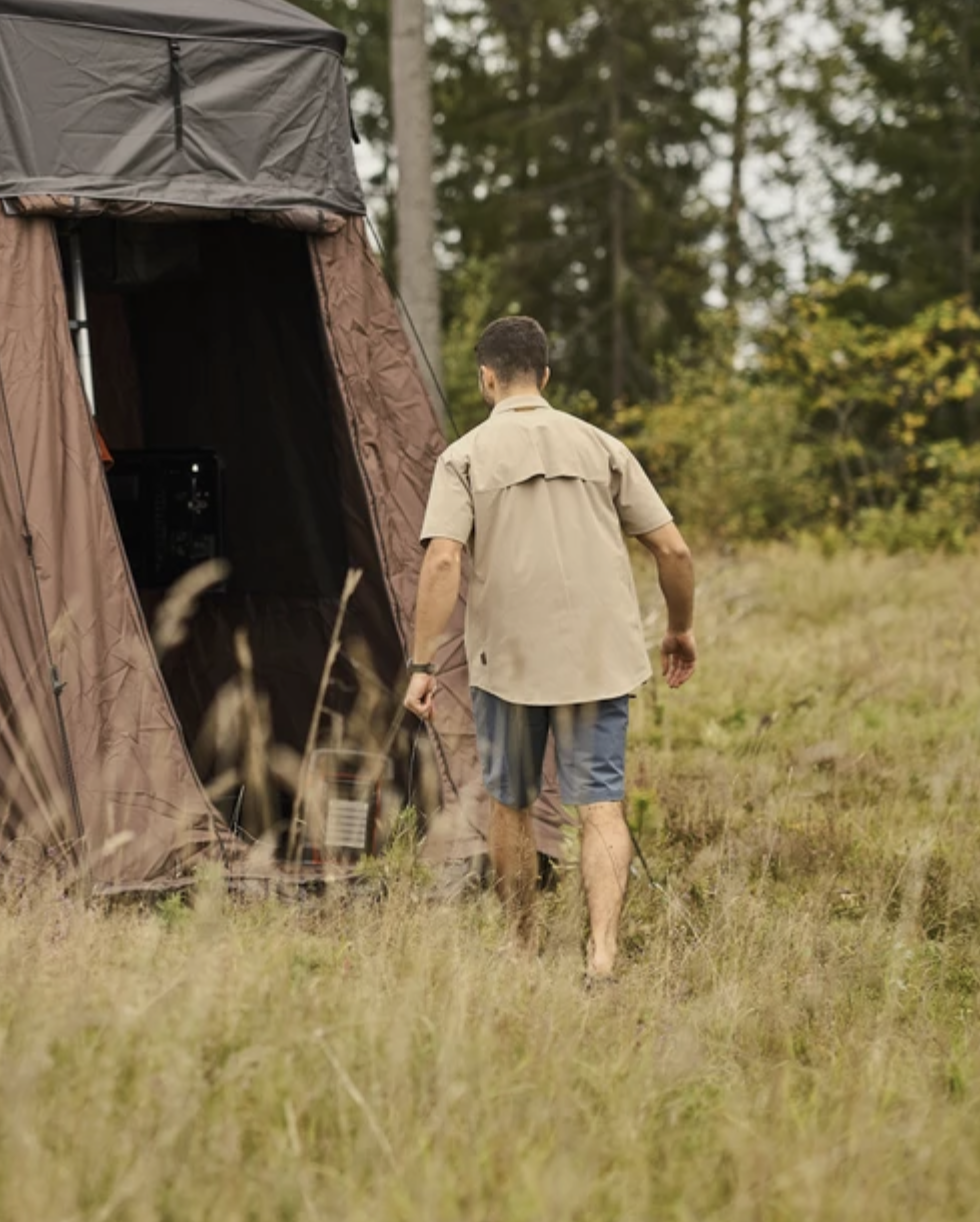 Everyday Travel Hemd Korte Mouw (Groen)