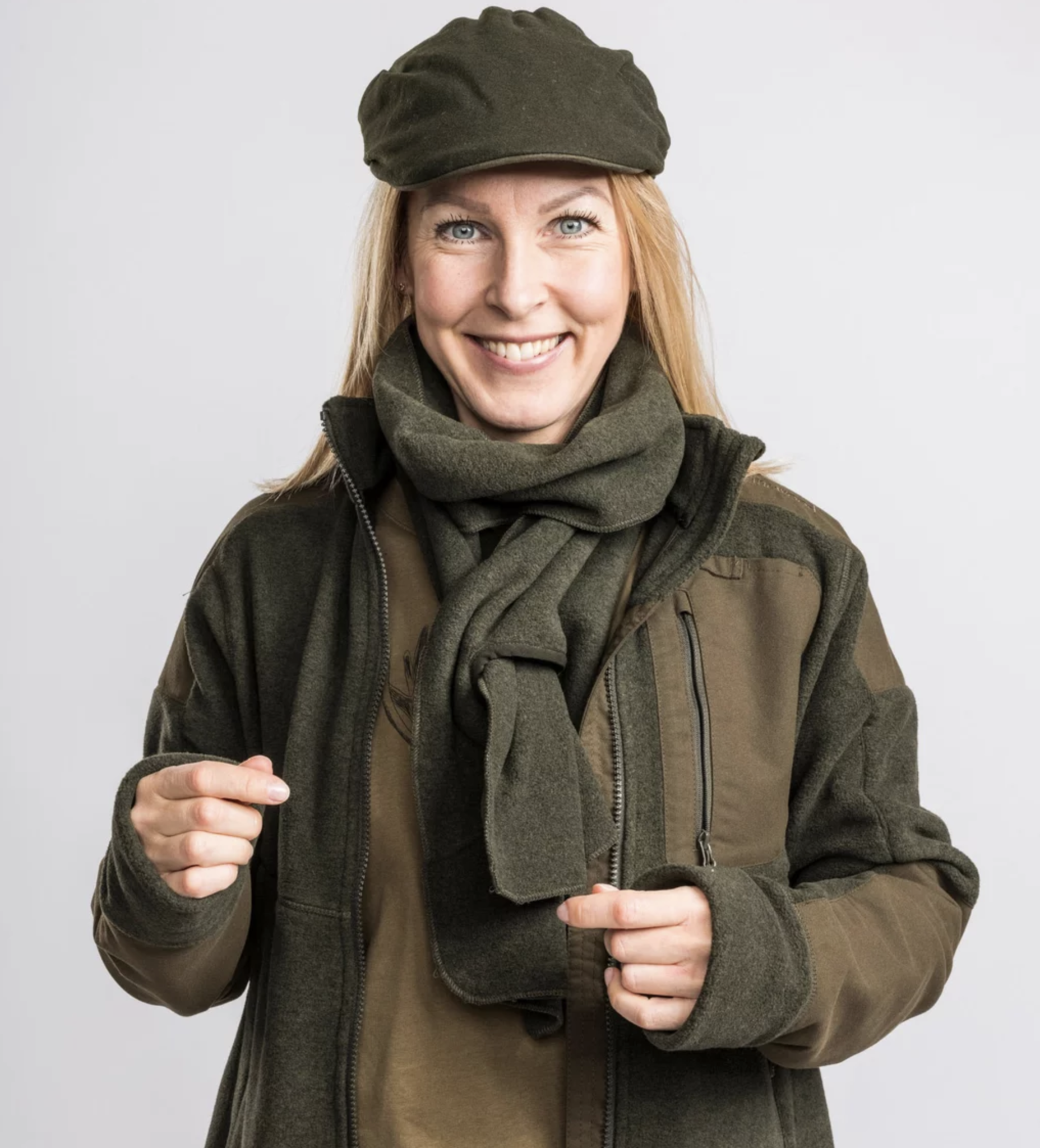 Smaland Fleece Sjaal (Jacht Groen)