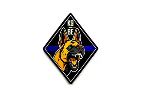 K9 Belgium Patch (Thin Blue Line)
