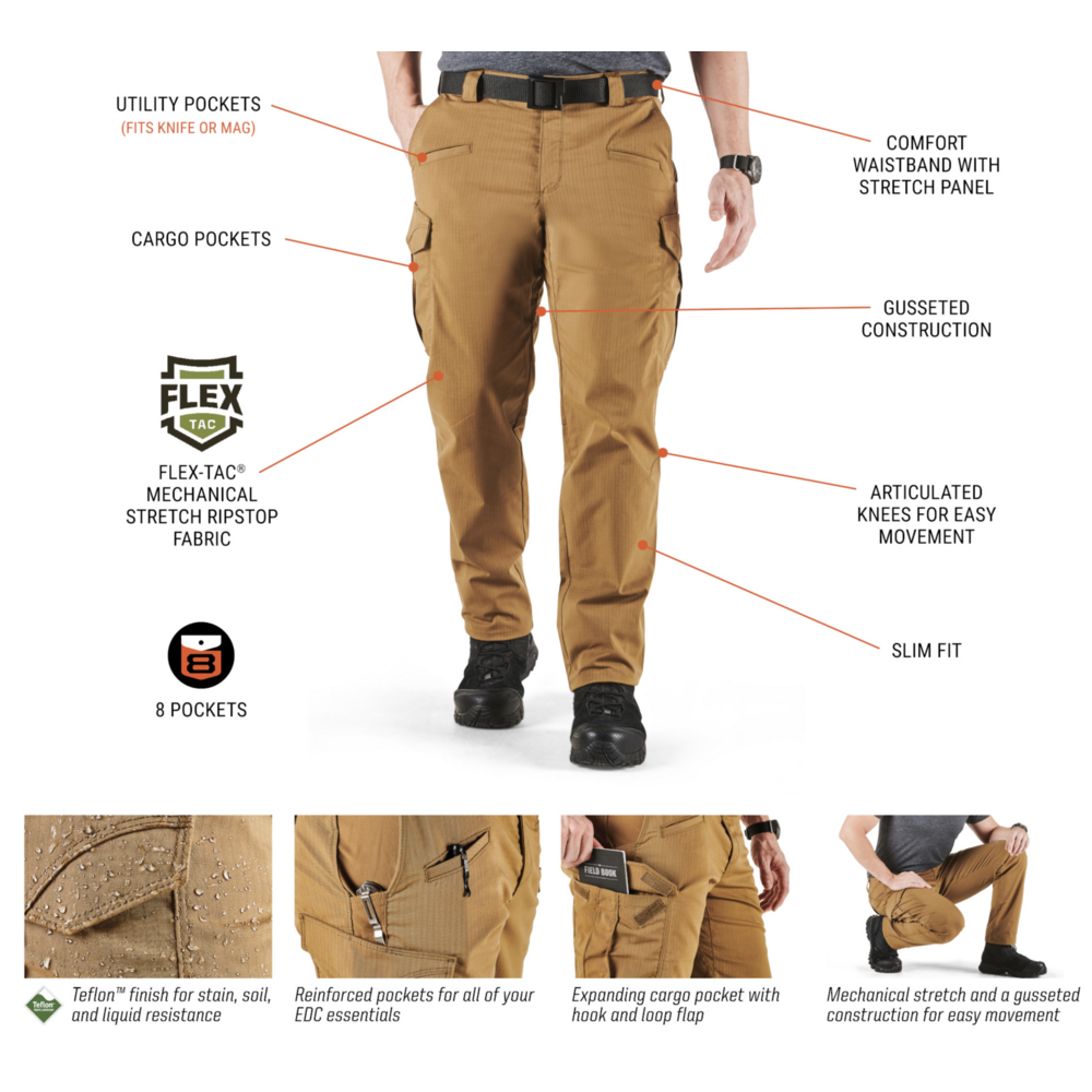 Icon Cargo Pants (Straight Fit) (Black)