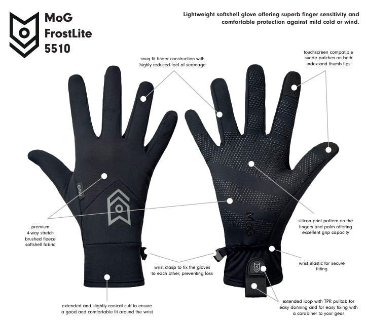 5510 FrostLite Winter Gloves (Black)