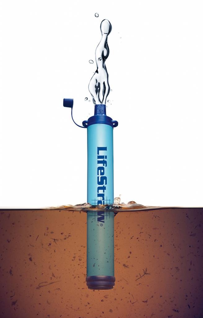 Peak Series Personal Water Filter Straw (Dark Gray)