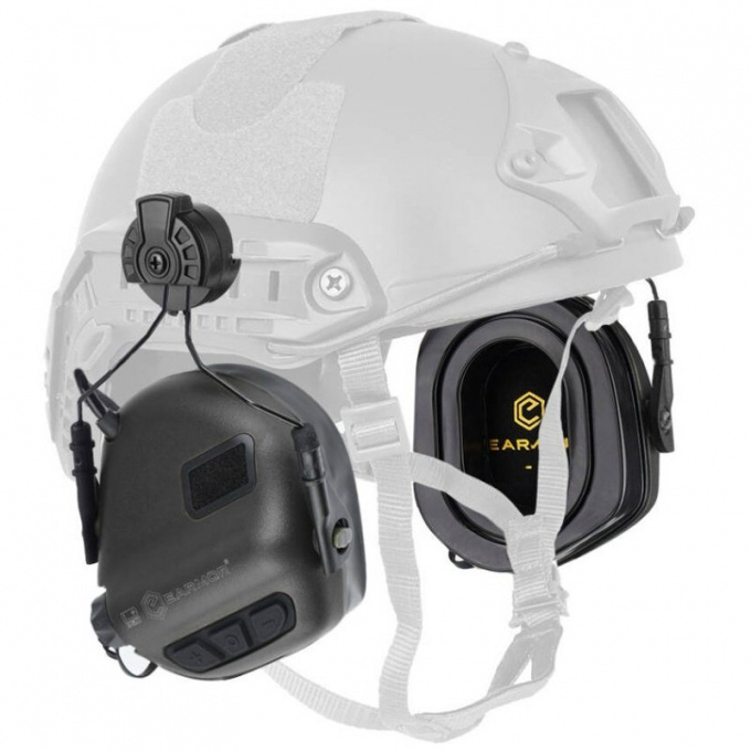 M31 Plus Electronic Hearing Protection (Helmet Mount) (Black)