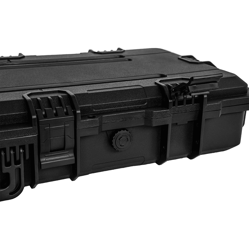 Large Rifle Case 95x30 (Wave Foam) (Black)