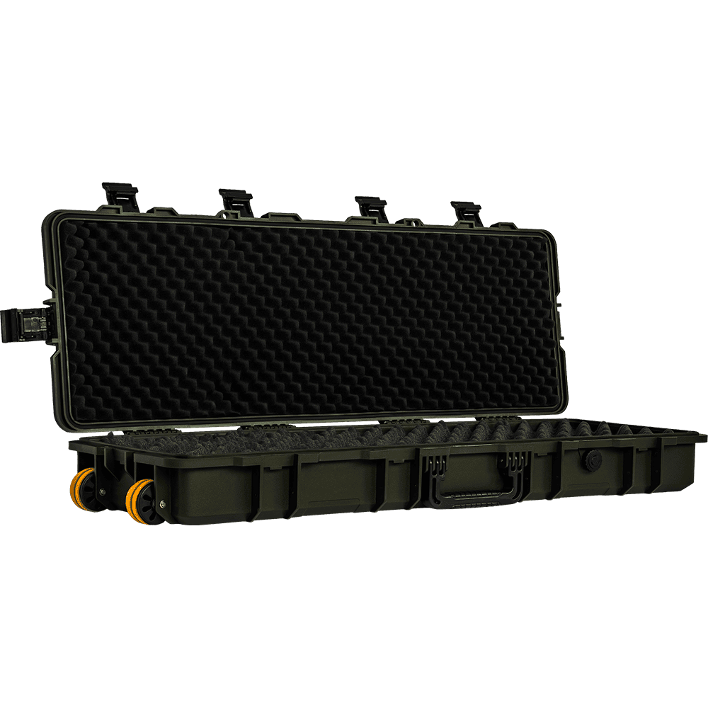 Large Rifle Case 95x30 (Wave Foam) (Green)