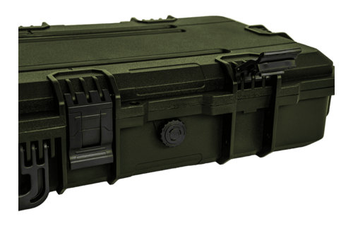 Large Rifle Case 95x30 (Wave Foam) (Green)