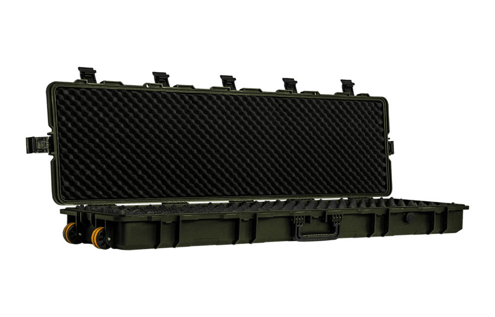 Extra Large Rifle Case 131x34 (Wave Foam) (Green)