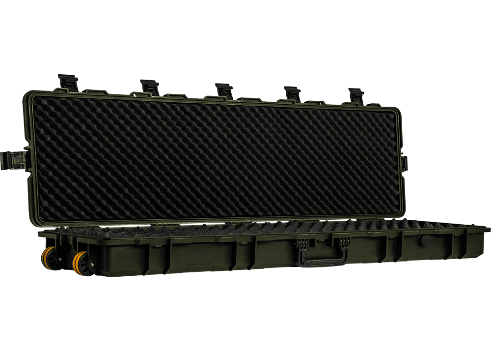 Extra Large Rifle Case 131x34 (Wave Foam) (Green)