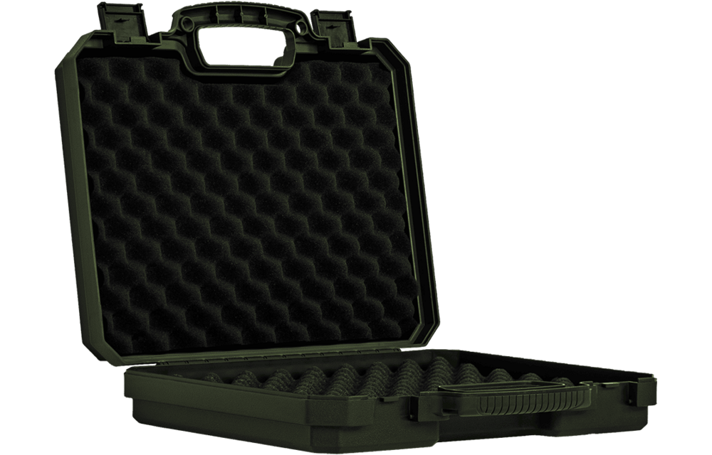 Pistol Case 32x22 Wave Foam (Green)