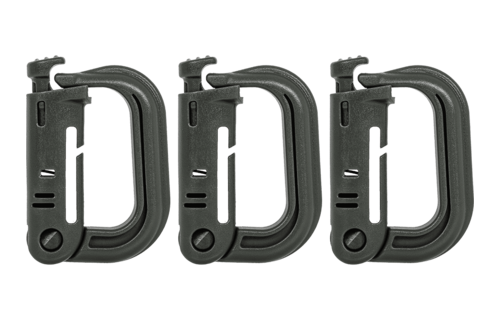MOLLE D-Ring Grimlock 3-Pack (Dark Green)