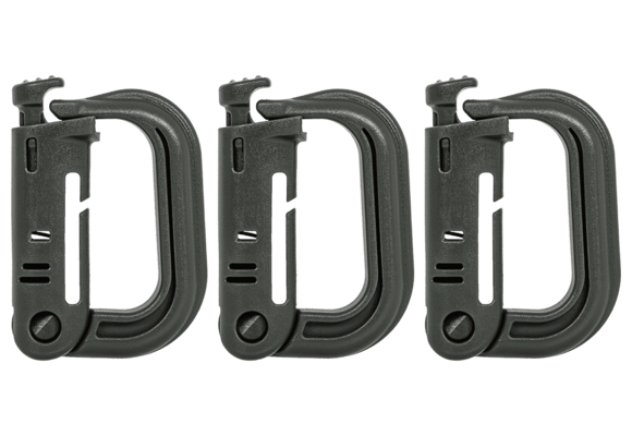 MOLLE D-Ring Grimlock 3-Pack (Dark Green)
