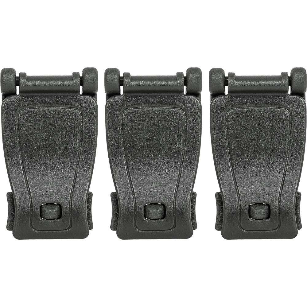 MOLLE Web Belt Clamp 3-Pack (Dark Green)