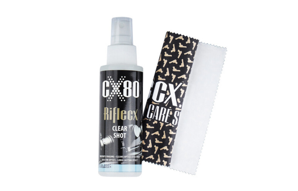 Optics Cleaner Clear Shot with Cloth 100ml