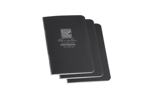 All Weather Notebook 8,25x11,75cm 3-Pack (Black)
