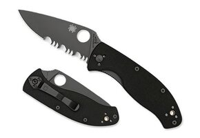 Tenacious Black / Black 8Cr13MoV Serrated CE