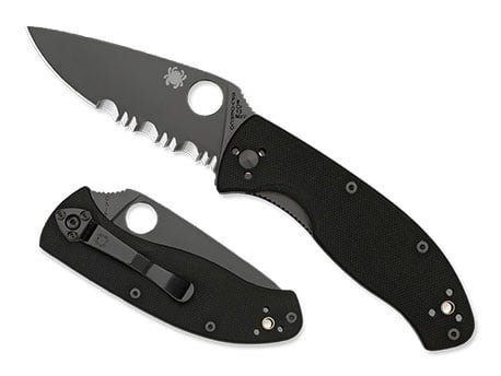 Tenacious Black / Black 8Cr13MoV Serrated CE