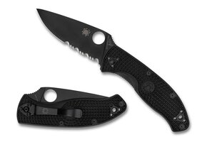 Tenacious Lightweight Black / Black 8Cr13MoV Serrated CE