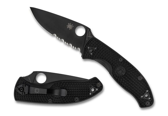 Tenacious Lightweight Black / Black 8Cr13MoV Serrated CE