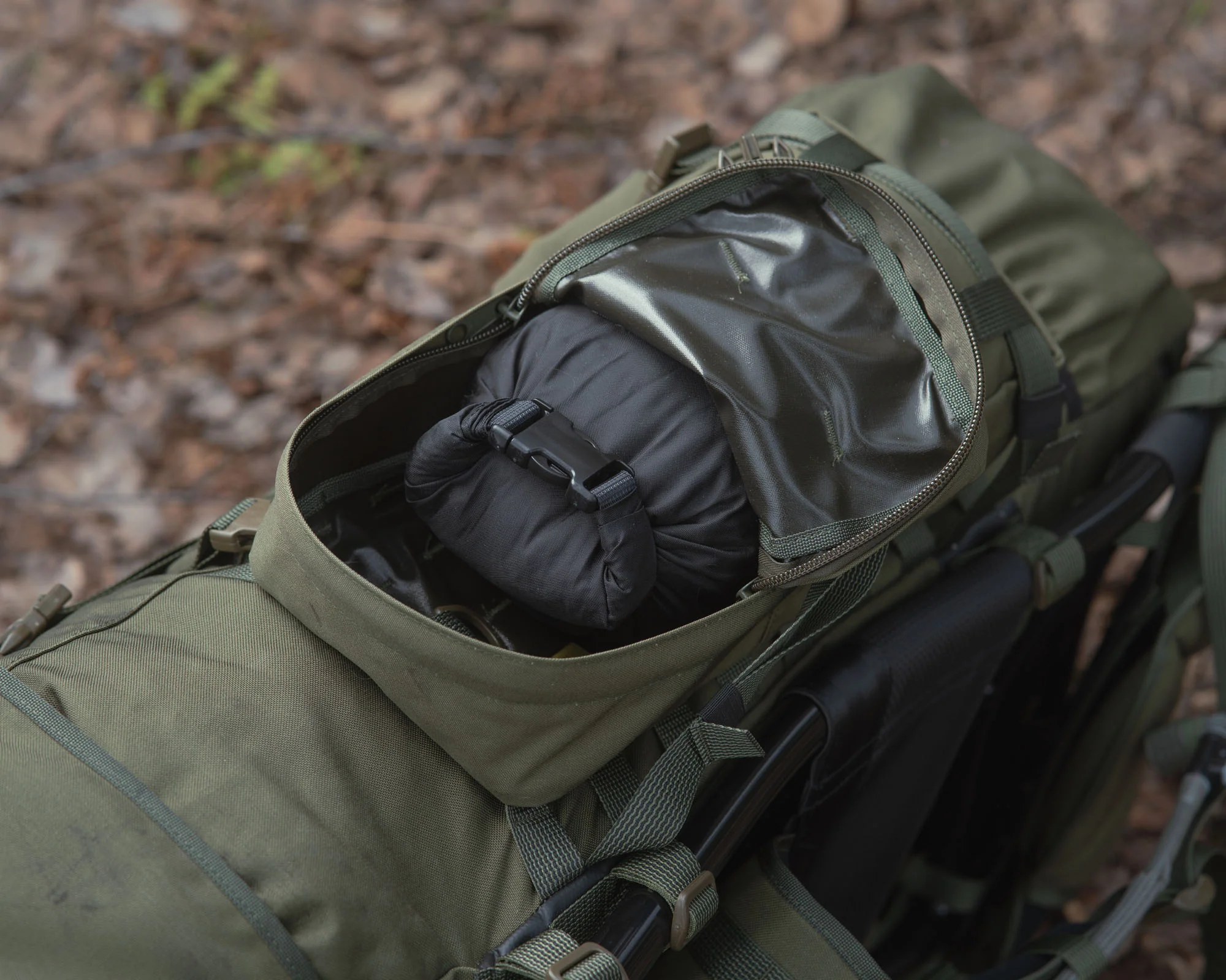 Rolltop Stuffsack 210D 10L (Green)