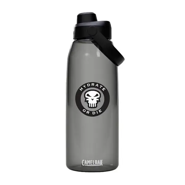 Drinking Bottle Thrive Chug 1.5L Hydrate Or Die (Charcoal)