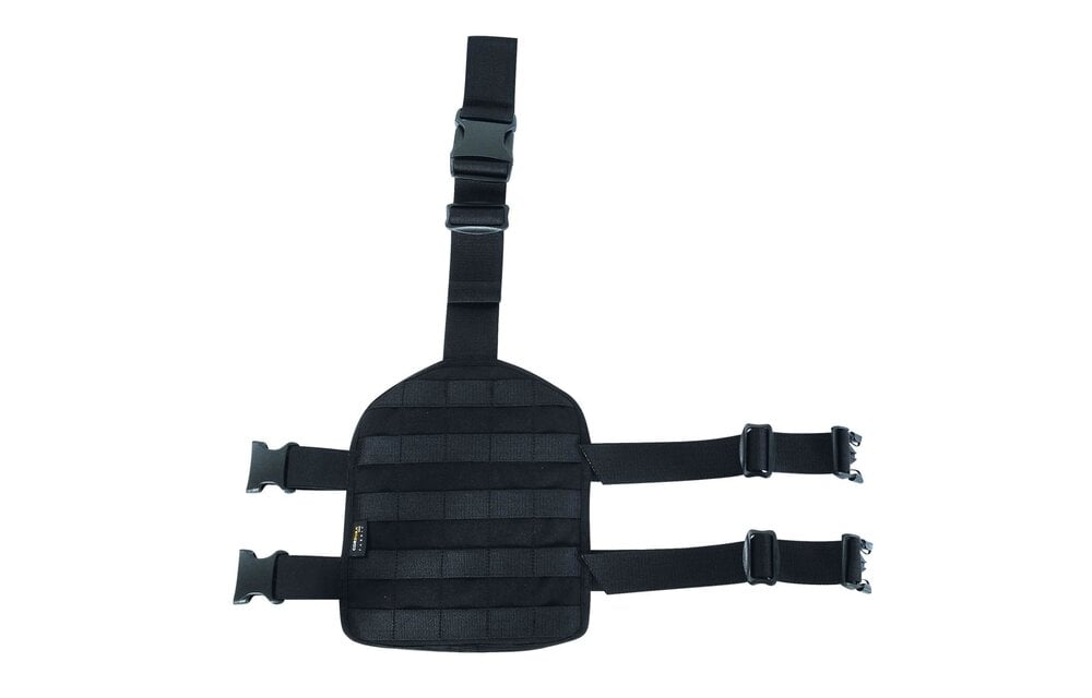 Leg Base Plate with MOLLE (Black)
