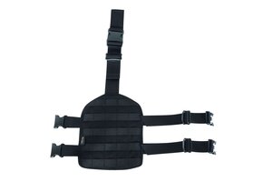 Leg Base Plate with MOLLE (Black)