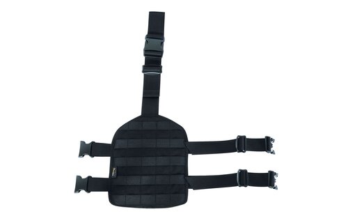 Leg Base Plate with MOLLE (Black)