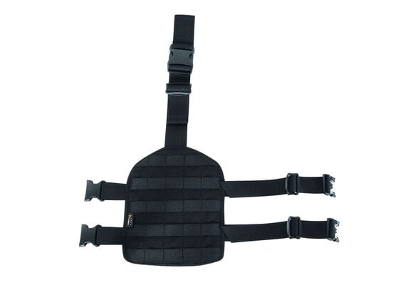 Leg Base Plate with MOLLE (Black)